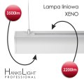 Lampa LED,HanksLight,liniowa,white, alu,zwiesz,1264mm,up21/down36W, AC230V,4000K