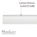 Lampa LED HanksLight,white,liniowa,alu,zwiesz,1200mm,down36W,4000K
