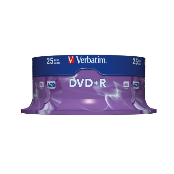 DYSK VERBATIM DVD+R 4.7 GB 16X MATTE SILVER CAKE BOX 25