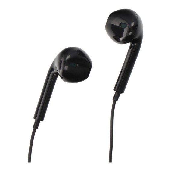 SŁUCHAWKI DOUSZNE Z MIKROF PA-E65 czarne smartphone/MP3/tablet