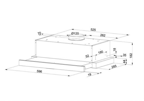 Okap teleskopowy MAAN Corona 2 G 60 czarny