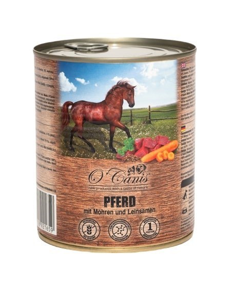 O'CANIS Konina z warzywami i siemieniem - mokra karma dla psa - 800 g O'CANIS Konina z warzywami i siemieniem - mokra karma dla psa - 800 g