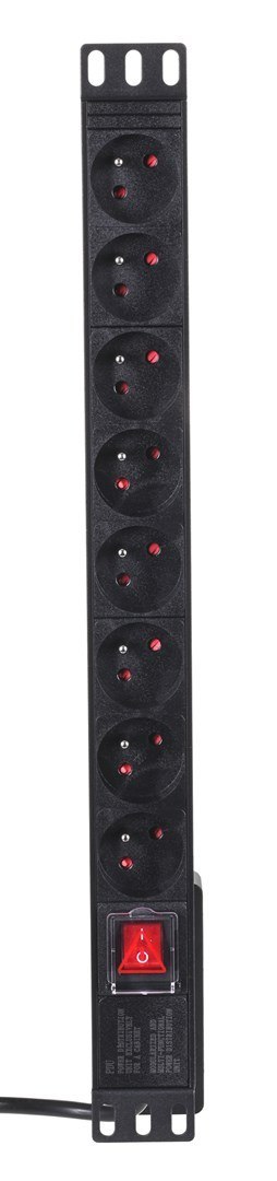 Listwa zasilająca A-LAN PZ081U (8 x UTE; 16 A (3680 W); 1,8m; kolor czarny) Listwa zasilająca A-LAN PZ081U (8 x UTE; 16 A (3680 W); 1,8m; kolor czarny)