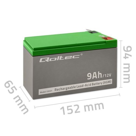 Akumulator żelowy Qoltec 53031 Akumulator żelowy Qoltec 53031