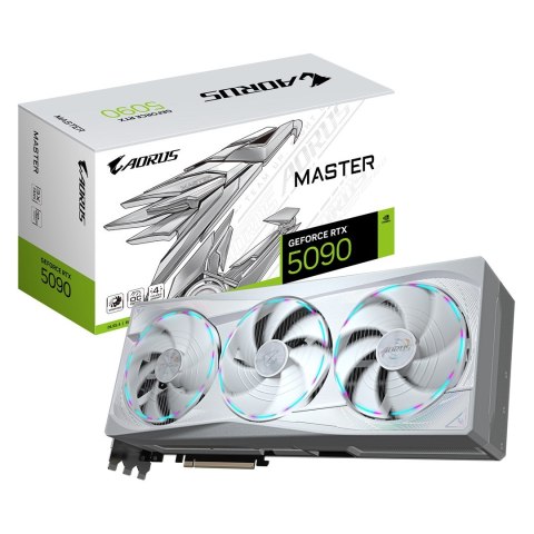 Karta graficzna Gigabyte GeForce RTX 5090 AORUS MASTER ICE 32GB Karta graficzna Gigabyte GeForce RTX 5090 AORUS MASTER ICE 32GB