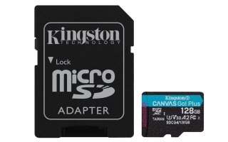 KINGSTON microSDXC Canvas Go Plus 128GB + Adapter