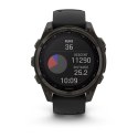 Zegarek sportowy Garmin Fenix 8 Solar Sapphire Titanium Carbon Grey 47mm Tytanowy