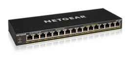 Switch Netgear GS316PP-100EUS 16p PoE 183W (PoE+: 16p) Unmanaged Gigabit