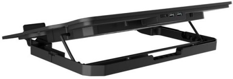 NATEC PODSTAWKA CHŁODZĄCA DIPPER 2 12.1-17.3'' Z WENTYLATOREM, PODŚWIETLENIE, USB