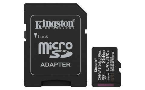 KINGSTON microSDXC 256GB Canvas Select Plus 3 + ADP