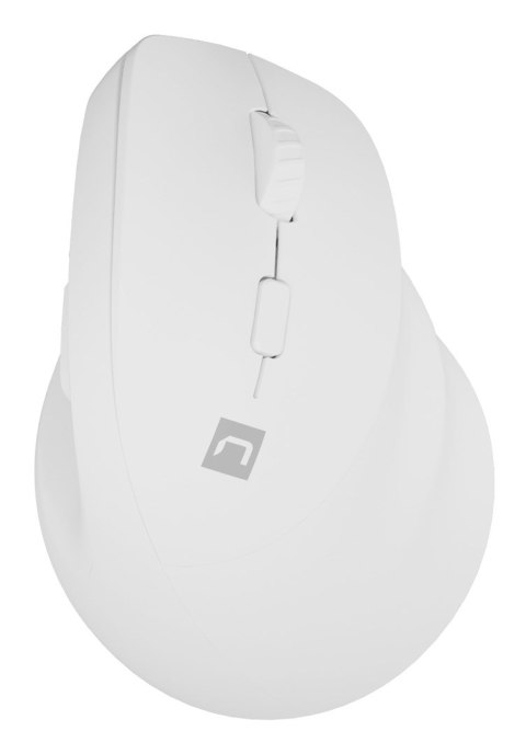 NATEC MYSZ WERTYKALNA CRAKE 2 BEZPRZEWODOWA 2400DPI BT 5.2 +2.4GHZ BIAŁA