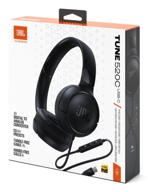 Słuchawki nauszne JBL Tune520C USB-C Black