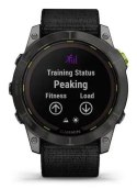 Zegarek sportowy Garmin Enduro 2 Solar Black Carbon Gray DLC Ti Ultrafit Band