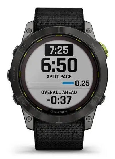 Zegarek sportowy Garmin Enduro 2 Solar Black Carbon Gray DLC Ti Ultrafit Band