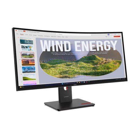 Lenovo ThinkVision T34WD-40 34" WQHD 120Hz 300nits AG USB HDMI DP LAN Eclipse Black 3Y