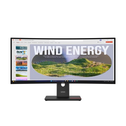 Lenovo ThinkVision T34WD-40 34" WQHD 120Hz 300nits AG USB HDMI DP LAN Eclipse Black 3Y