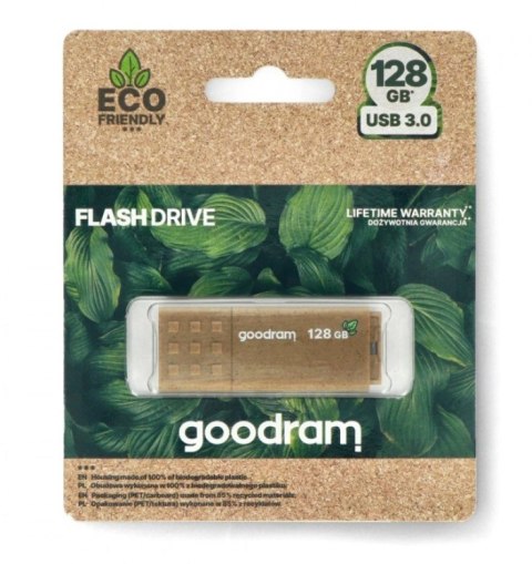 GOODRAM FLASHDRIVE 128GB UME3 ECO FRIENDLY USB 3.0 GOODRAM RETAIL