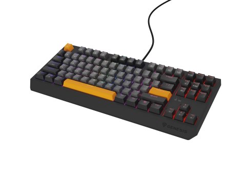 KLAWIATURA DLA GRACZY GENESIS THOR 230 TKL ANCHOR GRAY NEGATIVE US RGB MECHANICZNA OUTEMU RED
