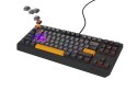 KLAWIATURA DLA GRACZY GENESIS THOR 230 TKL ANCHOR GRAY NEGATIVE US RGB MECHANICZNA OUTEMU RED