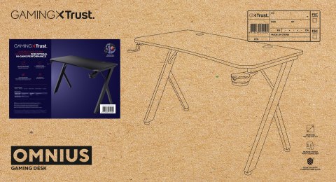 Biurko gamingowe TRUST GXT 710 LUMINUS PRO RGB