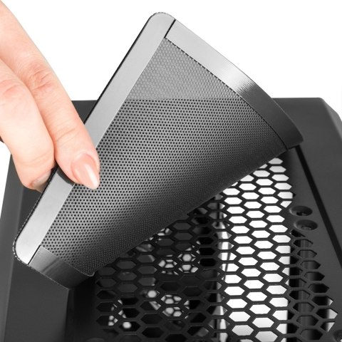 Obudowa MODECOM Oberon Silent AT-OBERON-PS-10-000000-0002 (ATX, ITX, Micro ATX; kolor czarny) (WYPRZEDAŻ)