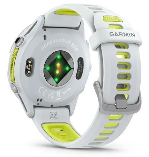 Zegarek sportowy Garmin Forerunner 970 Whitestone/Amp Yellow