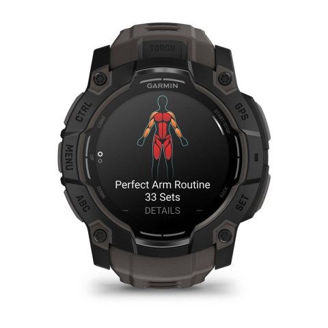 Zegarek sportowy Garmin Instinct 3 AMOLED 50mm Czarny