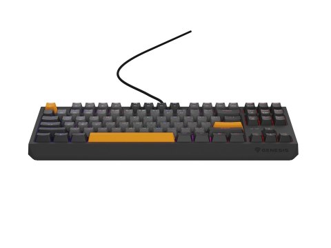 KLAWIATURA DLA GRACZY GENESIS THOR 230 TKL ANCHOR GRAY NEGATIVE US RGB MECHANICZNA OUTEMU RED (WYPRZEDAŻ)