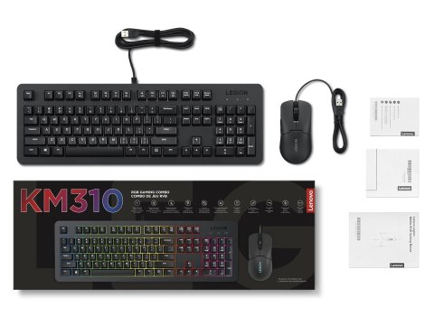 Lenovo Legion KM310 RGB Gaming Combo Keyboard and Mouse - US English GX31N91913