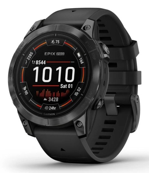 Zegarek sportowy Garmin EPIX PRO (GEN 2) AMOLED 47mm Slate Gray Black/Black Band (WYPRZEDAŻ)