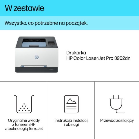 DRUKARKA HP COLOR LASERJET PRO 3202dn (WYPRZEDAŻ)