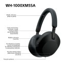 Słuchawki bezprzewodowe SONY WH-1000XM5SA Black