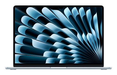 Apple MacBook Air 15,3"Retina 500nit M4 chip with 10-core CPU + 10-core GPU 24GB SSD512 2xTB4 BLKB 1Y Sky Blue (WYPRZEDAŻ)