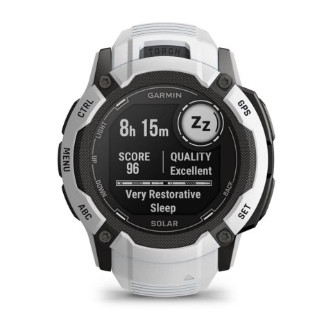 Zegarek sportowy Garmin Instinct 2X Solar 50mm Biały