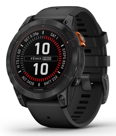 Zegarek sportowy Garmin Fenix 7 Pro Solar, czarny