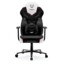 Fotel gamingowy DIABLO X-GAMER fotel czarno-biały (WYPRZEDAŻ)