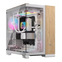 Corsair 6500X Tempered Glass Mid-Tower White/Wood