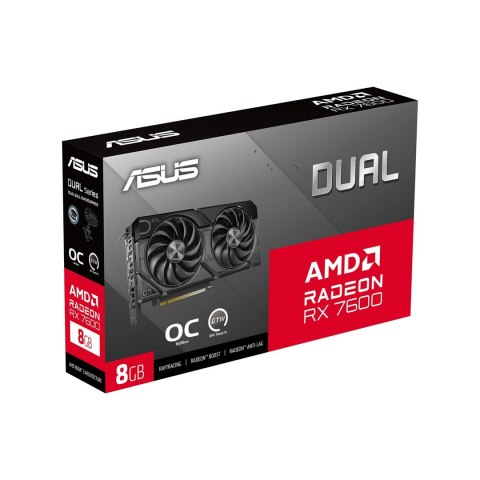 Karta graficzna ASUS Dual Radeon RX 7600 EVO OC 8GB GDDR6 (WYPRZEDAŻ)