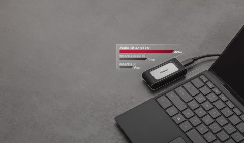 Dysk zewnętrzny SSD Kingston XS2000 (2TB; USB 3.2; srebrny; SXS2000/2000G)