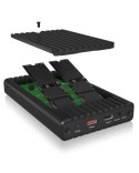 Adapter IcyBox z funkcją klonowania dla M.2 NVMe SSD USB3.2 Gen2 retail