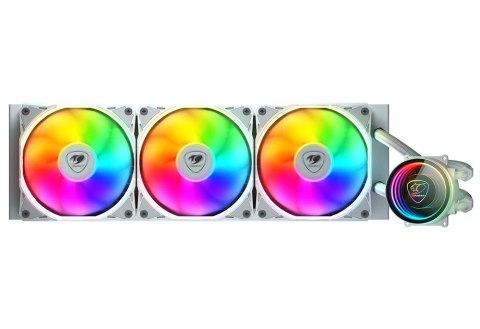 Chłodzenie cieczą COUGAR DISS A LIQUIDO COUGAR 3MPSD360W POSEIDON ELITE ARGB 360 BIAŁY 392x121x27mm SKT 115x-1200-1700-1366-AM5-