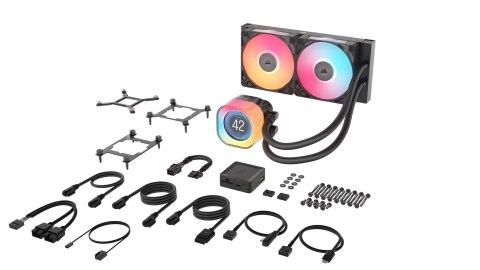 Chłodzenie wodne CORSAIR WAK iCUE LINK TITAN 240 RX LCD AIO 240mm