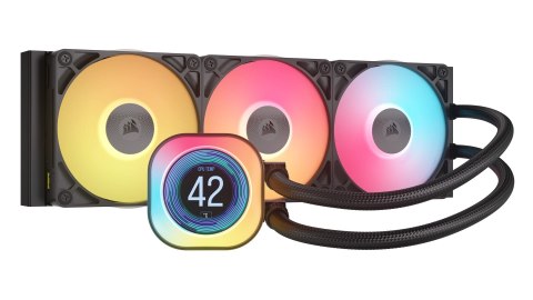 Corsair iCUE LINK TITAN 360 RX LCD Procesor Chłodnica powietrza 12 cm Czarny 1 szt.