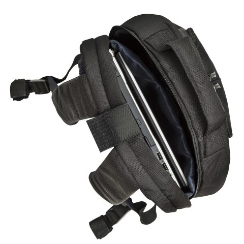 RIVACASE PLECAK NA LAPTOP 17,3" TEGEL, CZARNY, 23L, MATERIAŁ WODOODPORNY, KIESZENIE NA TABLET 10,1", SMARTFON, DOKUM., AKCES.