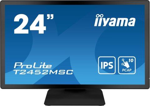 Monitor komputerowy iiyama ProLite T2452MSC-B1 23.8 cali 1920 x 1080 px Full HD LCD Ekran dotykowy Czarny