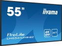 Monitor 55IN 3840X2160 4K UHD IPS 1 HAZ/VGA HDMI 500CD/QM MEDIA PLAY USB