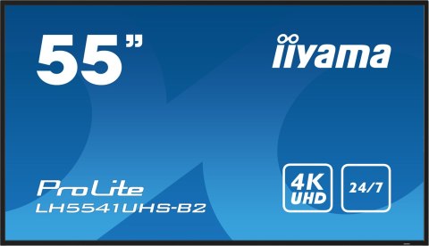 Monitor 55IN 3840X2160 4K UHD IPS 1 HAZ/VGA HDMI 500CD/QM MEDIA PLAY USB