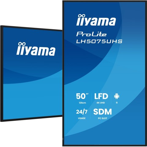 Panel Iiyama 50" 3840x2160 UHD VA Haze 25% 500cd/m2