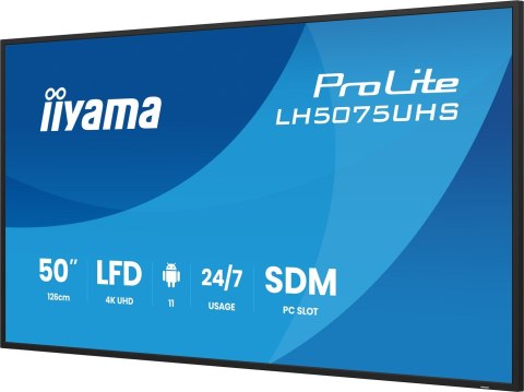 Panel Iiyama 50" 3840x2160 UHD VA Haze 25% 500cd/m2