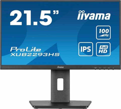 Iiyama ProLite XUB2293HS-B6 monitor komputerowy 54,6 cm (21.5") 1920 x 1080 px Full HD LED Czarny